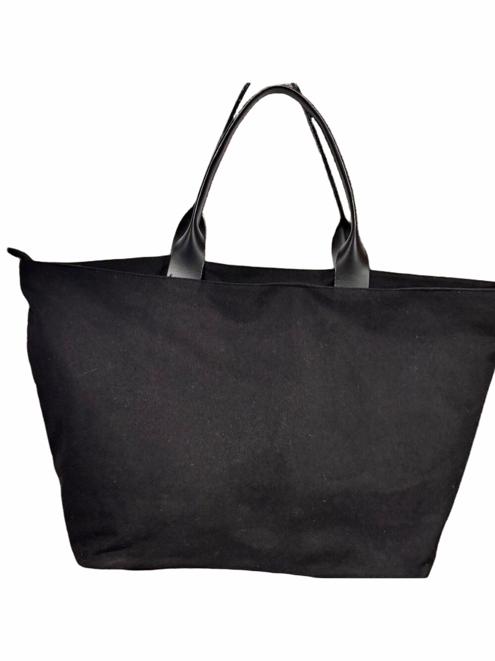 Victoria's Secret Black Metallic Logo Stripe Tote Bag - Picture 4 of 13